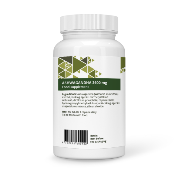 Ashwagandha 3600 mg Vegan Capsules