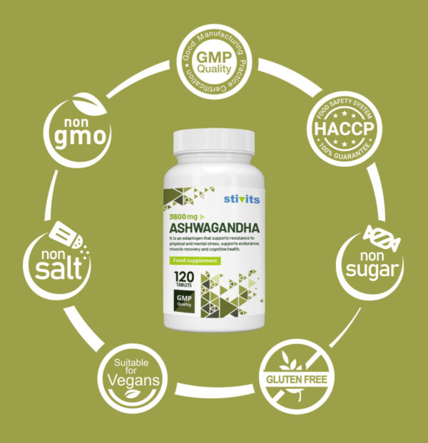 Ashwagandha 3600 mg Vegan Capsules