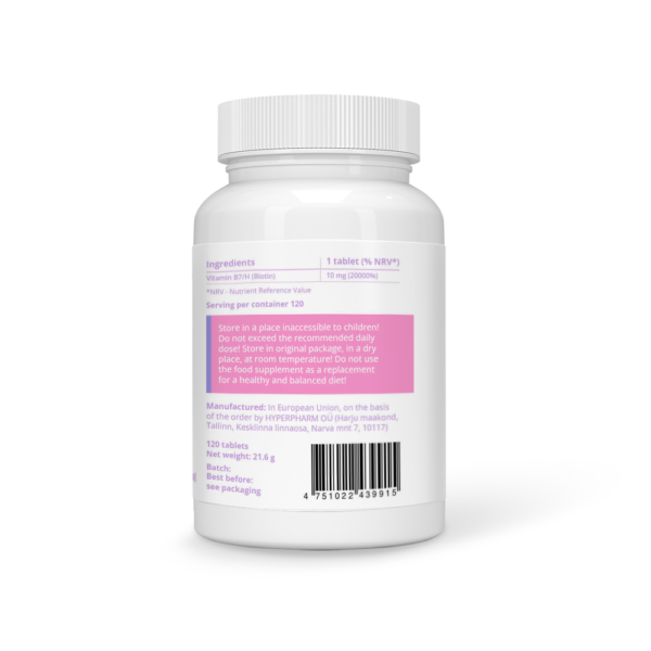 Biotin 10000 mcg Vegan Tablets