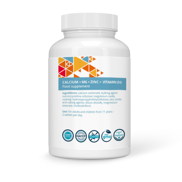Calcium+Magnesium+Zinc+D3 Vegan Tablets