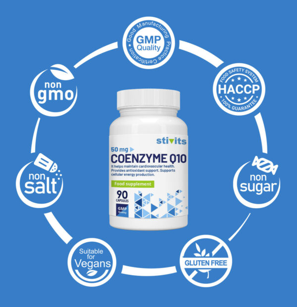 Coenzyme Q10 50 mg Vegan Capsules