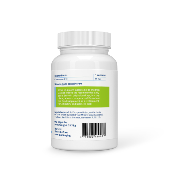 Coenzyme Q10 50 mg Vegan Capsules