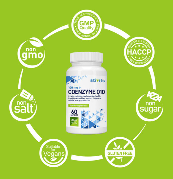 Coenzyme Q10 100 mg Vegan Capsules