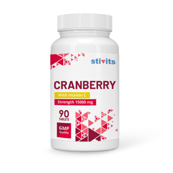 Cranberry 15000 mg + Vitamin C Vegan Tablets