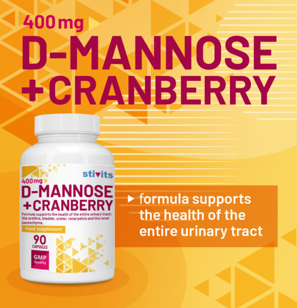 D-Mannose 400 mg + Cranberry Vegan Capsules
