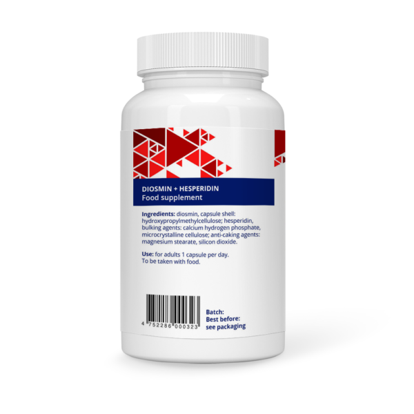 Diosmin 450 mg + Hesperidin 50 mg Vegan Capsules