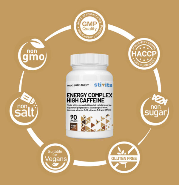Energy Complex With Caffeine Vegan Capsules
