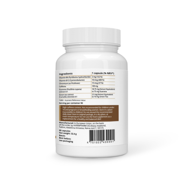 Energy Complex With Caffeine Vegan Capsules