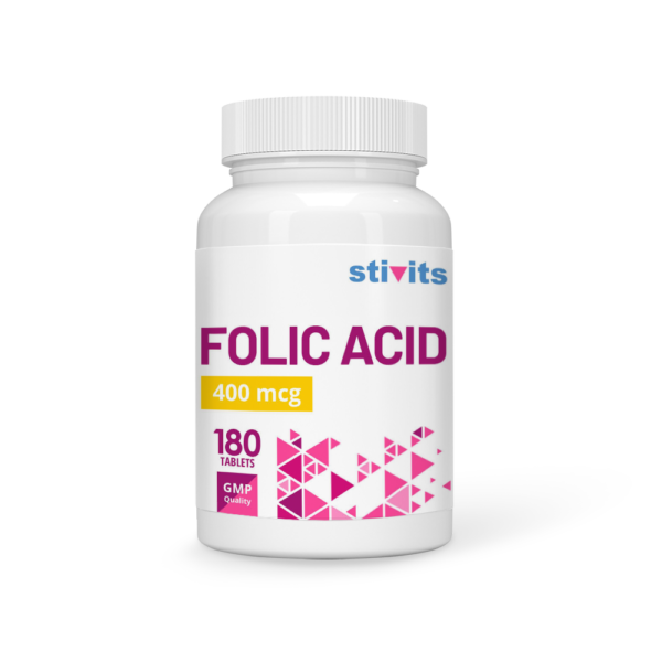 Folic Acid 400 mcg Vegan Tablets
