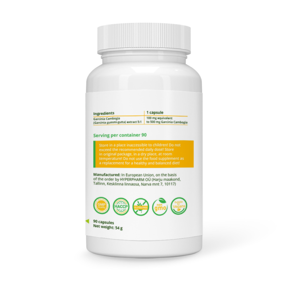 Garcinia Cambogia 500 mg Vegan Capsules