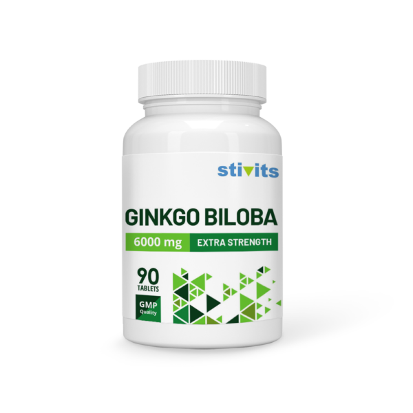 Ginkgo Biloba 6000 mg Vegan Tablets
