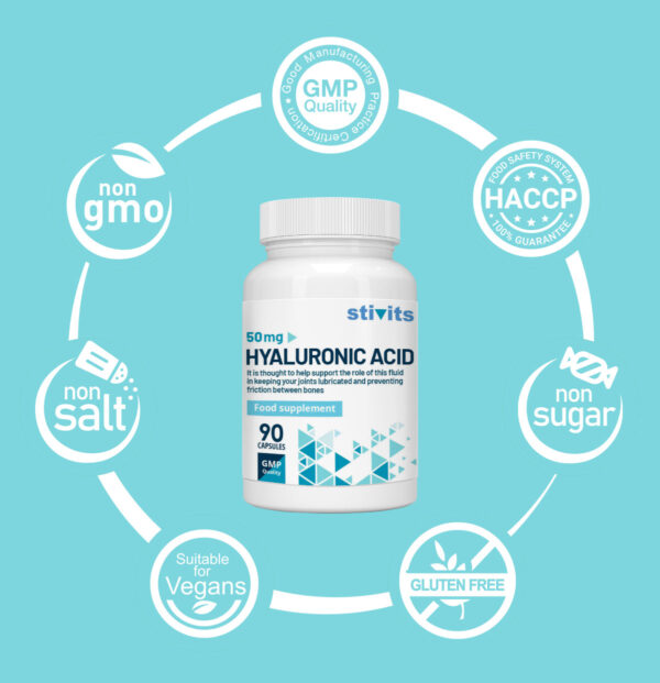 Hyaluronic Acid 50 mg Vegan Capsules