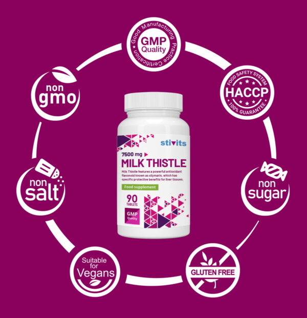 Milk Thistle 7500 mg Vegan Tablets