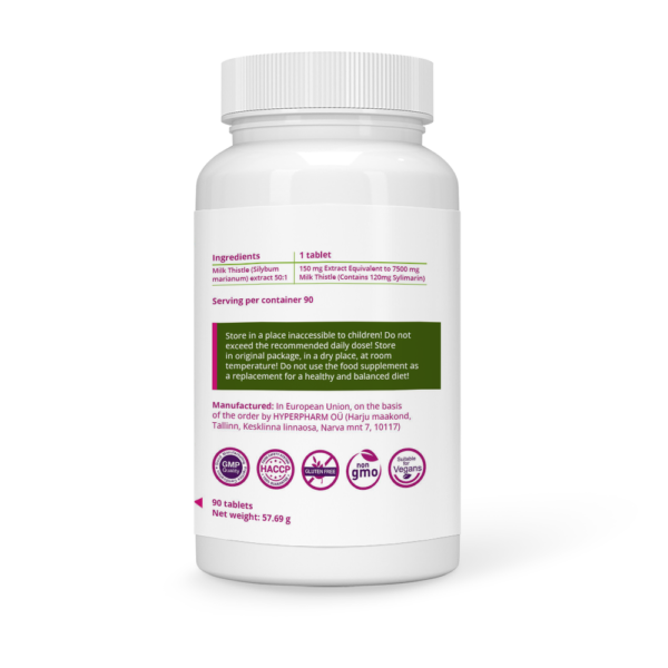 Milk Thistle 7500 mg Vegan Tablets