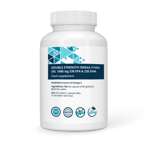 Double Strength Omega-3 Fish Oil 1000 mg 330 EPA & 220 DHA