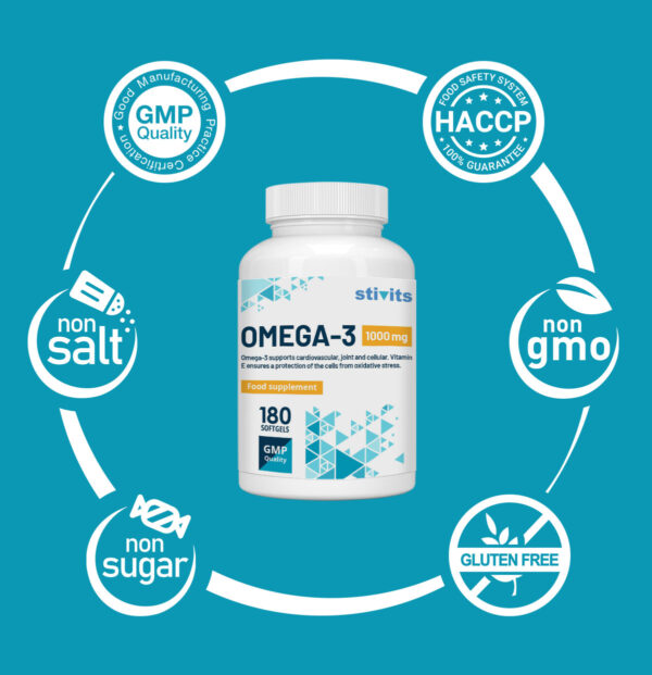Triple Strength Omega-3 Fish Oil 1000 mg 500 EPA & 250 DHA