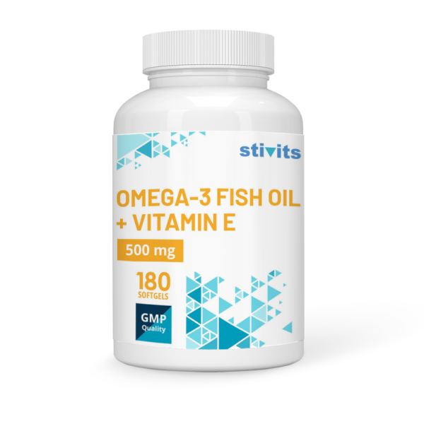 Omega-3 Fish Oil 500 mg + Vitamin E