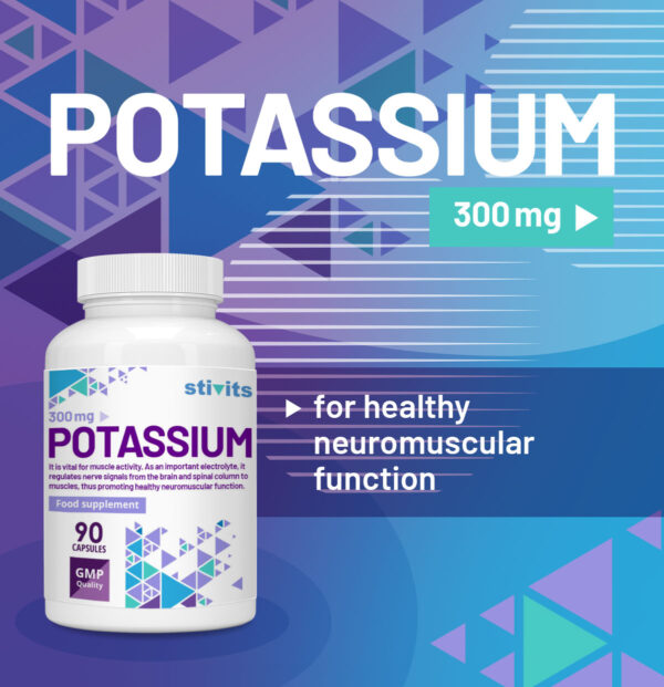 Potassium 300 mg as Chloride Vegan Capsules