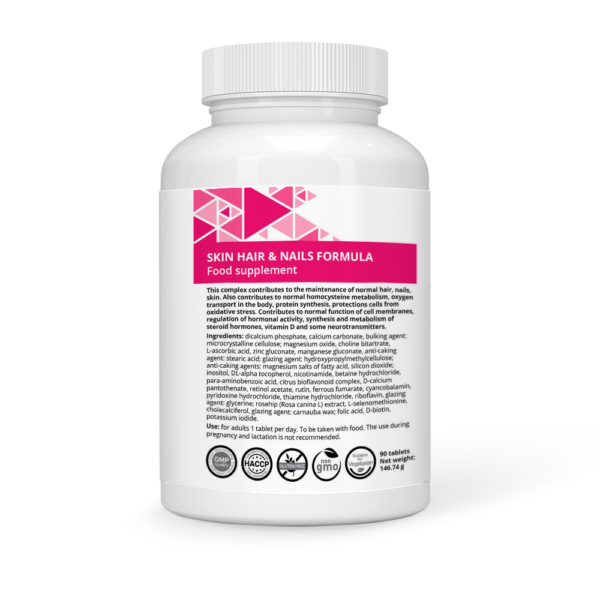 Skin, Hair & Nails Formula Vegan Tablets