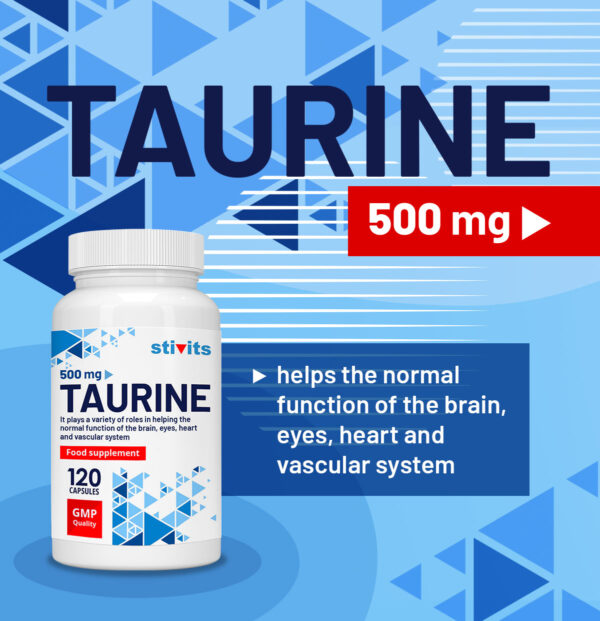 Taurine 500 mg Vegan Capsules