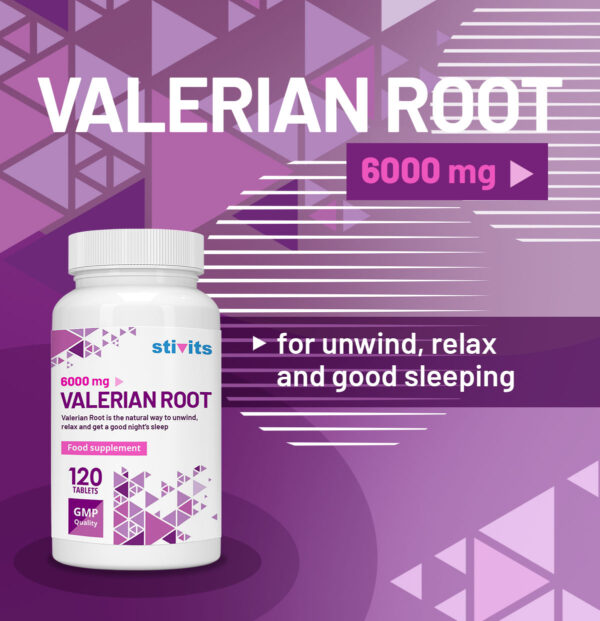 Valerian root 6000 mg Vegan Tablets