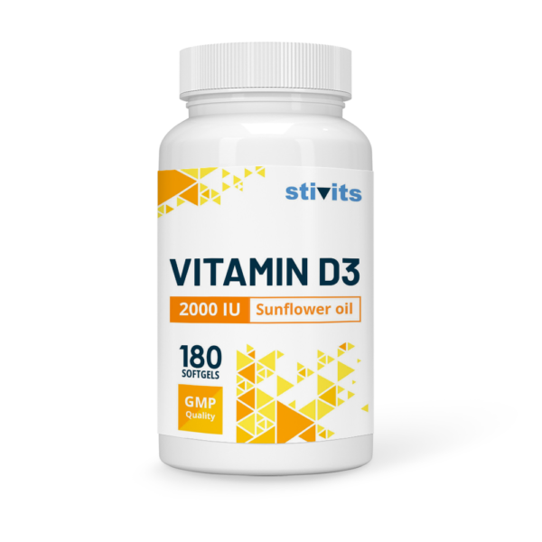 Vitamin D3 2000 IU Safflower Oil