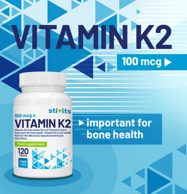Vitamin K2 100 mcg Vegan Tablets